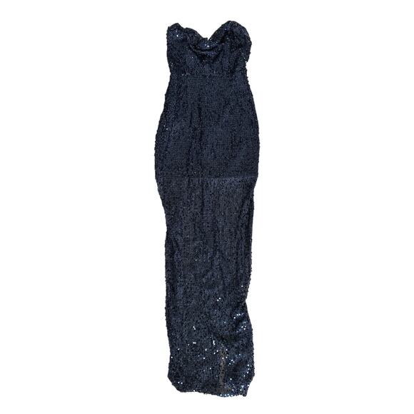 Nookie - Strapless Sequin Evening Gown Maxi Dress in Black - Picture 1 of 4